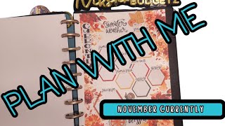 PLAN WITH ME | MY NOVEMBER CURRENTLY PAGE | MONTHLY PLANNING SETUP