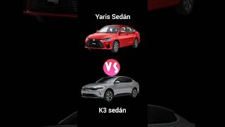 Toyota Yaris sedán vs Kia k3 sedán (versiones tope)... #toyota #yaris #kia #k3 #automoviles #mexico