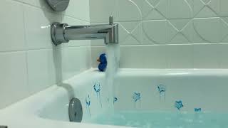 Bathtub Filling ASMR // Full Fill with Blue Star Soap Stamps