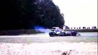 Mclaren F1 car does a burnout