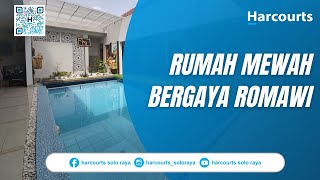 REVIEW JUAL RUMAH SULTAN Super Megah Bergaya Romawi Dengan Kolam Renang Cover Sliding