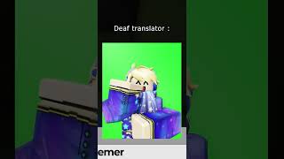 Deaf man watching concert | @Potemer #roblox #memes   #robloxedit  #animation