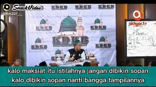 Ceramah Ustadz Adi Hidayat Panggilan untuk orang yang berbuat maksiat seperti korupsi, pezina, dll.