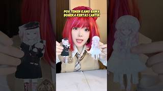 TEMEN KAMU BAWA BONEKA KERTAS LUCU #shorts