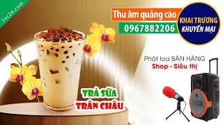 Thu âm quảng cáo KHAI TRƯƠNG cửa hàng Trà Sữa WINGGO TVC24 đọc khuyến mại