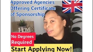 Links, Emails & Phone No.s Of Recruitment Agencies With Sponsorship For The Uk 🇬🇧 Skilled Visa