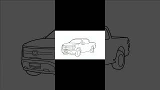 How to Draw a FORD F-150 suv 2024/draw Ford f-150 step by step