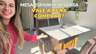 MESA DE JANTAR ESPANHA YESCASA 4 LUGARES   VALE A PENA COMPRAR