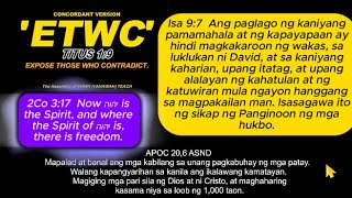 ETWC: (MCGI) ARAL NI SORIANO MAGHAHARI ANG CRISTO NILA NG 1000 TAO?