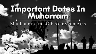 Importance Dates In Muharram, Muharram Observances #Shorts