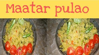 Mattar pulao || How to make matter pulao by Muskan beauti life