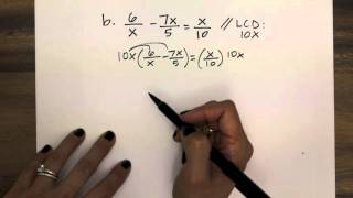 solving rational equations