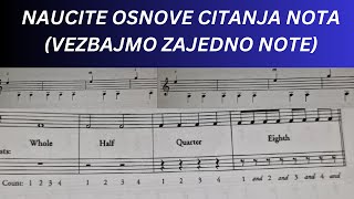 Naučite da čitate Note i Ritmove - Osnove - Za Gitariste Početnike