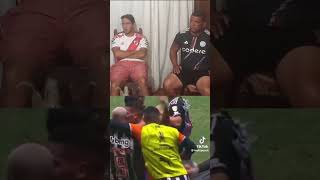 HINCHAS DE RIVER REACCIONAN AL 3ER GOL DE MINEIRO #viralvideo #shortsvideo #shortvideo #futbol #feed