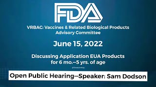 Excerpt - FDA public hearing 6/15/2022