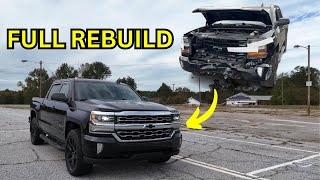 Rebuilding a Wrecked Chevy Silverado Z71 in 10 mins or less