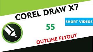 How to show Outline Pen Flyout - Corel Draw X7/X9 - Tutorial 55 - Short Videos