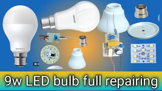 LED bulb repair||LED bulb||how to repair LED bulb||syska 9w Led bulb repair