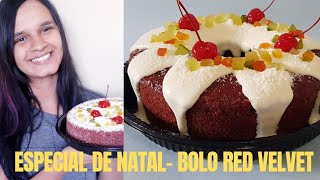 ESPECIAL DE NATAL - BOLO VELVET  NATALINO!