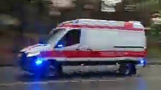 *VERY FAST* Estonian ambulance responding to hospital / Tartu kiirabi vilkuritega haiglasse