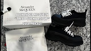 Watch before you buy the Alexander McQueen Tread Slick lace up Sneaker Review!  | Designer shoes