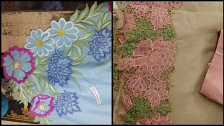 Embroidery cutwork suit design || cutwork design suits || TREND SPOTTER