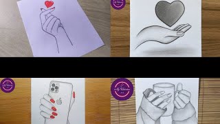 How To Draw Hand skeches || Hand sketches for beginners || pencil sketches #pencilsketch