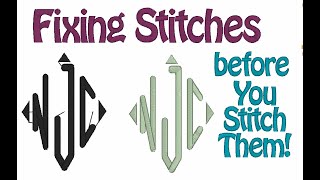 Fixing weird stitches