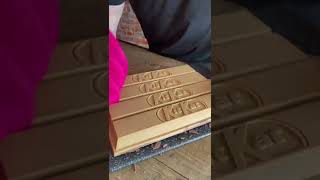 Giant Gold KitKat homemade ASMR #shorts