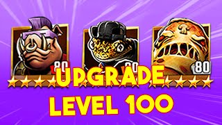 TMNT Legends Upgrade Bebop Classic, Pizza Face, Mondo Gecko Level 100