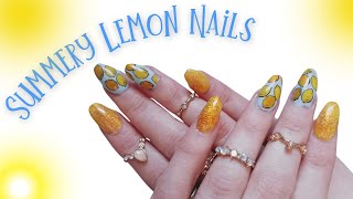 Watch Me Work | Summery Lemon Nails | Clear Jelly Stamper | Light Elegance | And More!