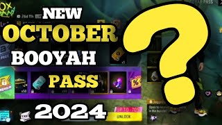 OCTOBER BOOYAH PASS 2024 | NEW BOOYAH PASS#freefire#viral