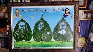 జగ్గారెడ్డి, జయా రెడ్డి కూతురు birthday special gift #leafart DM FOR ORDER - 9553029448.