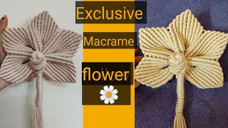 Macrame flower tutorial/macrame design/macrame flower