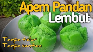 CARA BUAT KUE APEM KUKUS - RASA PANDAN TANPA TELUR DAN SANTAN