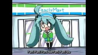 【Miku Hatsune PV】FamilyMart 【VOCALOID】English Sub