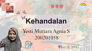 Keandalan [Reliability] || Yesti Mutiara || TE2C