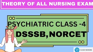 PSYCHIATRIC THEORY CLASS PART-4 |PSYCHIATRIC NURSING, | MENTAL HEALTH NURSING |