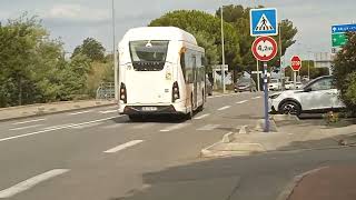 départ du HB GX 137E a parking les arènes