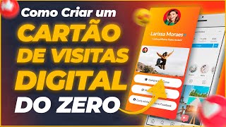 Como Criar um Cartão de Visitas Digital do ZERO e 100% Gratuito | Sem Photoshop, Corel Draw ou Canva