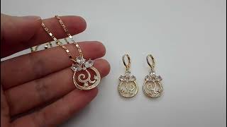 Saya Fashion Romania - Set placat cu aur de 18k