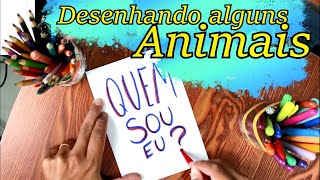 Atividade para alunos de primeiro ano. Desenhando alguns animais.