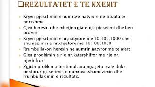 Matematike 6:Permbledhje javore: pjesetimi dhe shumezimi i nr natyrore