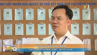 Bộ phận Một cửa xã Dương Quang- huyện Gia Lâm phát huy hiệu quả công việc