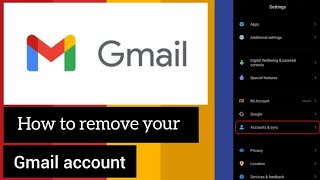 How to remove your Gmail account |how to remove your Gmail account from Android phone| remove Gmail