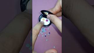 #diy doll cosmetics box#best use of waste caps#shortsfeed#miniature make-up palette#viralshorts#yt