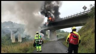 FALLECE el CONDUCTOR del CAMIÓN ACCIDENTADO en el VIADUCTO de ONTÓN, CANTABRIA