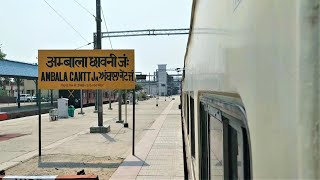 (02054) Jan Shatabdi Express Special (Amritsar - Haridwar) Entering Ambala Cantt Junction.!