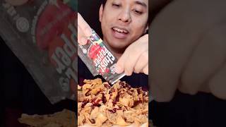 PEDAS! TAPI SEDAP DENGAN CHEESE LAGI WOW #shorts  #crispypotatosnacks #friedpotato #mukbang #asmr