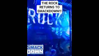 The Rock returns #wwe #prowrestling #wrestling #entertainment #clips #therock #smackdown